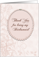 Thank You Bridesmaid...