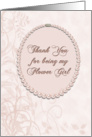 Thank You Flower Girl Pearls card