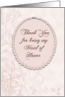 Thank You Maid of Honor Pearls card
