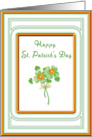 St. Patrick’s Day Shamrock Flowers card