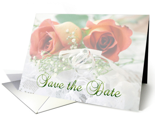 Save the Date Roses card (374474)