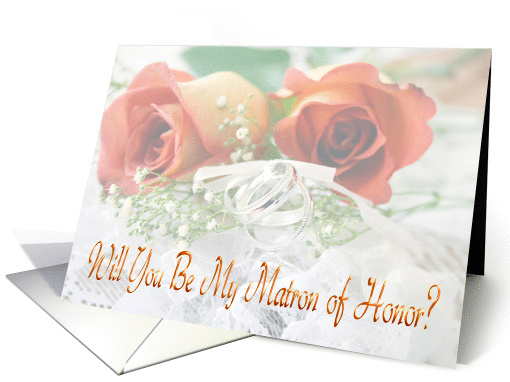 Matron of Honor Roses card (375026)