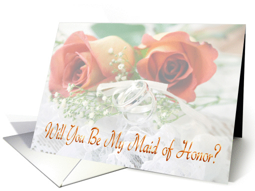 Maid of Honor Roses card (375034)
