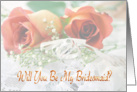 Bridesmaid Roses card