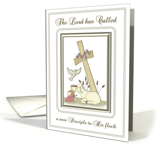 Priest Ordination Lamb card (376378)