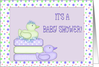 Baby Shower Ducks card