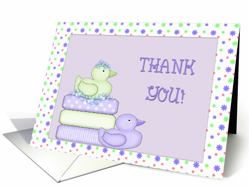 Thank You Baby Shower Ducks card (381817)