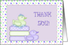 Thank You Baby Shower Ducks card