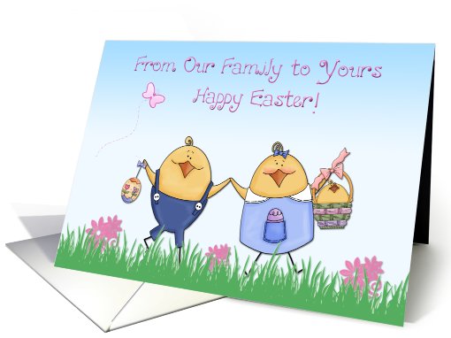Easter Chick Family card (398405)