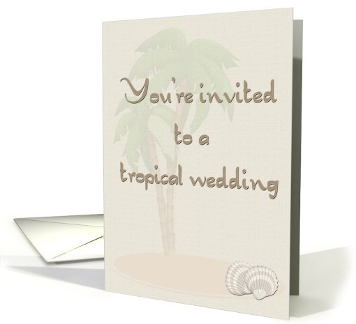 Tropical Wedding card (400926)