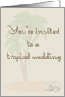 Tropical Wedding card