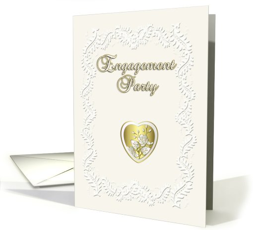 Engagement Party Ivory card (400928)