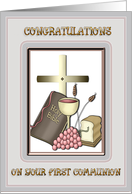 Communion Congratulations card