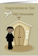 Communion Congratulations Boy card
