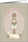 Communion Congratulations Girl card
