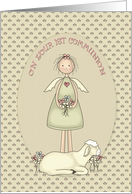 Communion Congratulations Girl card
