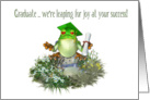 Graduation Frog card