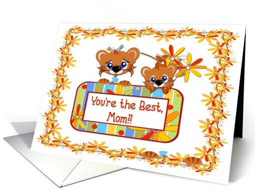 Mother's Day Tiger Cubs card (412222)
