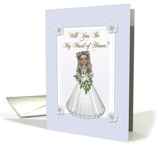 Lavender Maid of Honor Invitation card (414365)