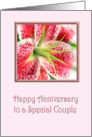 Anniversary Lily card