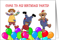 Birthday Party Clowns card