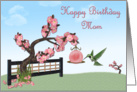 Birthday Mom Cherry Blossom card