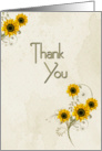 Thank You Sunflowers card