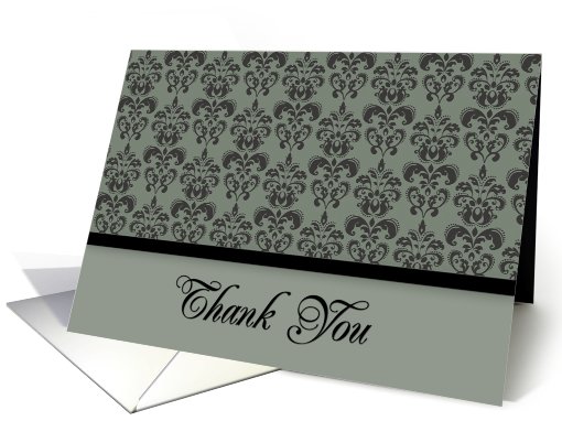 Thank You Damask card (425138)