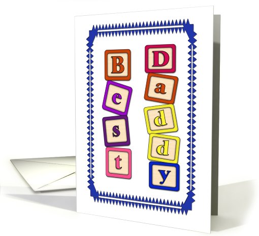 Father's Day Card Blocks for Best Daddy card (425621)