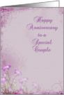 Anniversary Lavender Flowers card