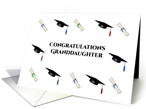 Congratulations Graduate Granddaughter card (430279)