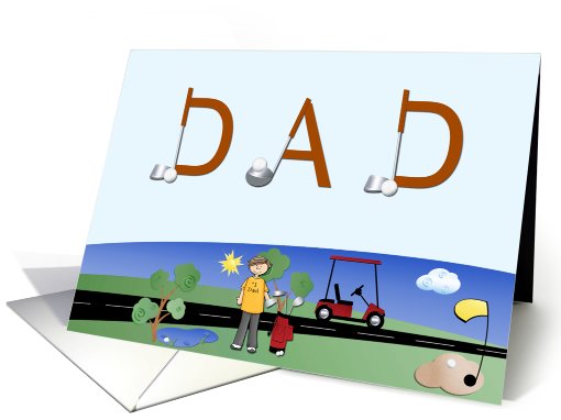 Father's Day Golf card (434110)