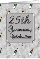 25th Anniversary Invitation card