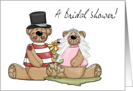 Bridal Shower Bears Invitation card