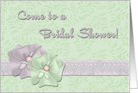 Bridal Shower Green Lavender card