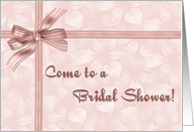 Bridal Shower Mauve Bow card
