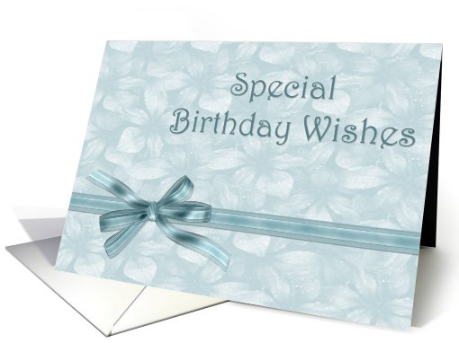 Birthday Blue Bow card (449066)