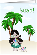 Luau Invitation card