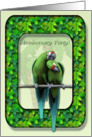 Anniversary Invitation Parrots card