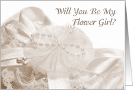 Flower Girl Request Sepia card
