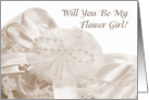 Flower Girl Request Sepia card