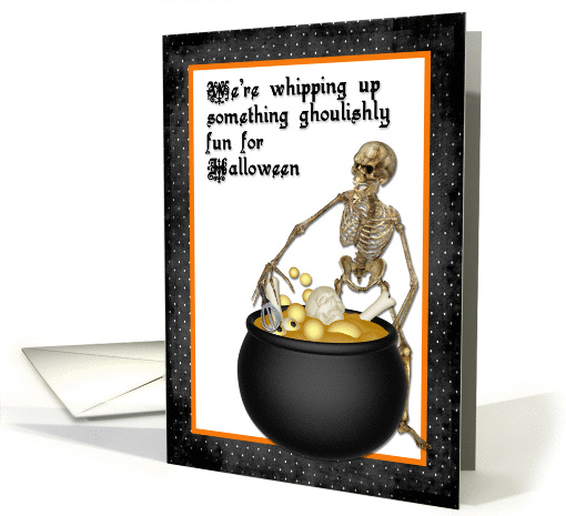 Halloween Skeleton Invitation card (463529)