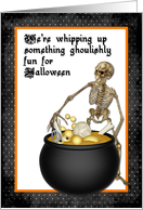 Halloween Skeleton Invitation card