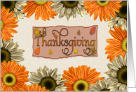 Thanksgiving Sunflowers card