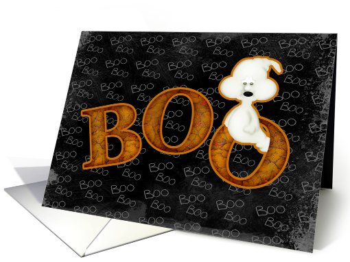 Halloween Boo Ghost card (470620)