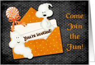 Halloween Ghost Invitation card