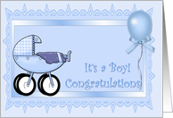 Baby Boy Congratulations card