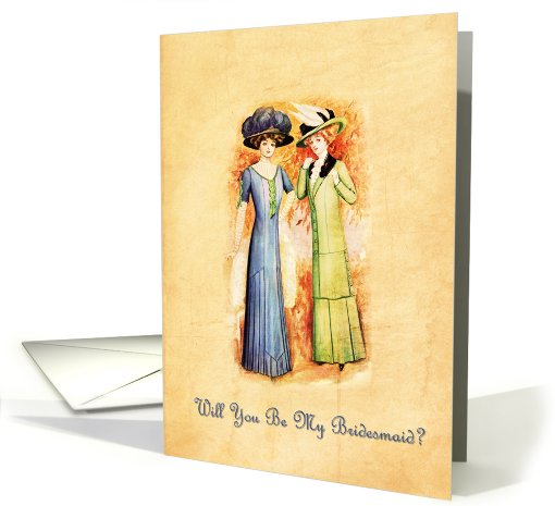 Vintage Bridesmaid card (478388)