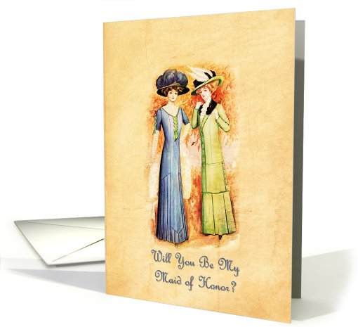 Vintage Maid of Honor card (478391)