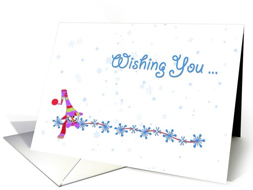 Snowman Snowflakes card (495749)
